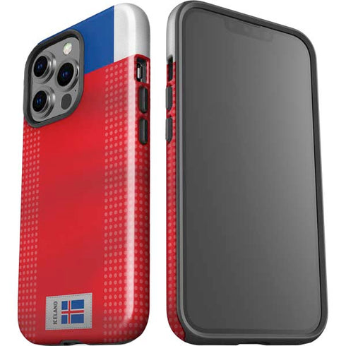 Iceland Soccer Flag iPhone 15 Pro Impact Case